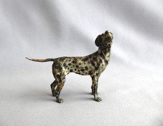 Antique / Vintage Cold Painted Bronze Dalmatian Dog