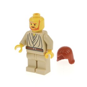 1X Lego Minifigure Star Wars Obi-Wan Kenobi Young Headset Hair 7143 SW0055