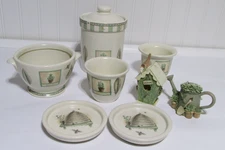 Pfaltzgraff    Naturewood  Coasters, Canister, Candle Holder and More Lot