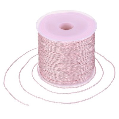 0.8mm Nylon String for Bracelets, 44 Yards Nylon Beading Thread(Dark Pink)