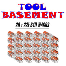 Wago 221-2411 x 20 - Compact Re-useable Splicing Connectors - 20 Pieces