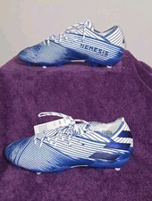 Adidas Nemeziz 19.1 FG J MSRP 130 Youth Size 4 Royal Blue Soccer Shoes Cleats
