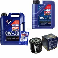 Inspektionskit Filter Liqui Moly ÖL 6L 0W-30 FüR Chevrolet Cruze J300 1.6
