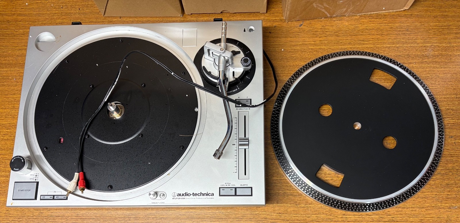As-is Audio Technica AT-LP120-USB Direct Drive Pro Turntable
