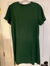 Old Navy Dress Womens Large Tall Green TShirt Short Sleeve Crewneck Casual Solid