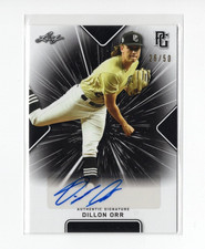 2021 Leaf Perfect Game National Showcase Auto Black SP/50 Dillon Orr #BA-DO1