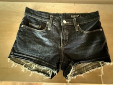 New Blank NYC Little Queenie Cut Off Denim Jean Shorts Exposed Pocket Show 25