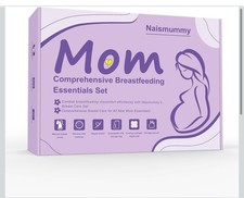 Naismummy Breastfeeding Essentials Set, Manual Pump, Milk Bags, Nipple Care Kit