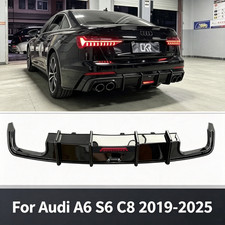 Only Slinefor Audi A6 S6 C8 2019-2025 Rear Bumper Lip Rear Diffuser Spoiler