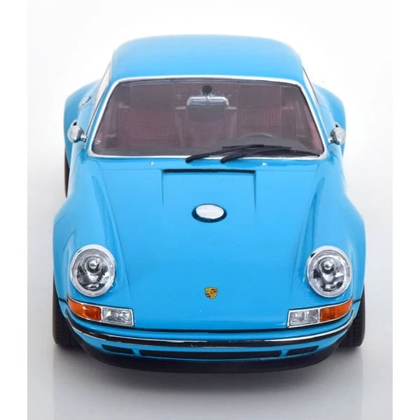 Kkdc180445 1/18 Singer 911 Coupe Turquoise Blue Diecast Minicar - Image 4 of 4