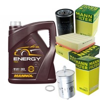 Mann Inspektionspaket 5L Mannol Energy 5W-30 FüR Audi A4 1.6 1.8 T A6 VW Passat