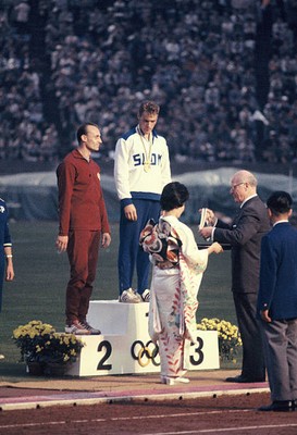 Gold Medalist Pauli Nevala Finland Silver Medalist Gergely Kulcsar- Old Photo 3