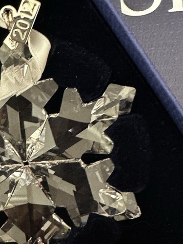 NIB Swarovski Annual Ed. 2012 Snowflake Large Crystal Ornament Damaged #1125019 - Picture 7 of 13