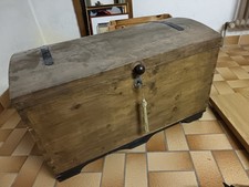 Antike Truhe bemalte Truhe Bauernmöbel Massivholz Schrank Möbel frei Haus Antik