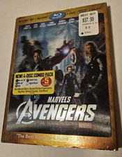 MARVEL'S AVENGERS BLU-RAY 3D w/ LENTICULAR SLIPCOVER  DVD   BLU-RAY  MUSIC