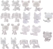 【YOU PICK】1 Costom White Base Blank Mold Cat Kids DIY Paint Play Toy Pets