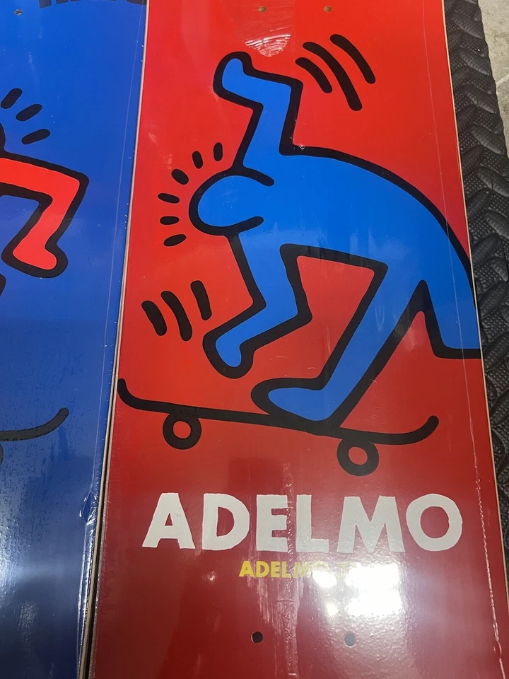 Conjunto de monopatines Organika vintage inspirado en Keith Harring vintage años 90 World Girl Foto 4 de 4