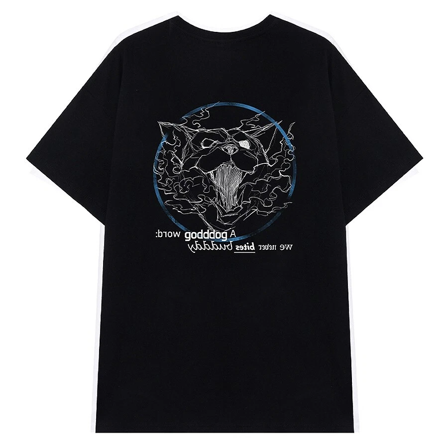 LOOKISM OFFICIAL GOODS GODDDOG/GOD DOG/갓독 [BLACK] SHORT SLEEVE T