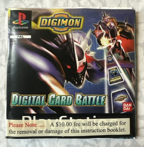 Digimon: Digital Card Battle PlayStation 1 (PS1) PAL- Black COMPLETE - Australia - Picture 3 of 6
