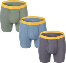 BIATWOWR Mens 3-Pack Boxer Shorts Underpants Trunks Multipack Underwear Set