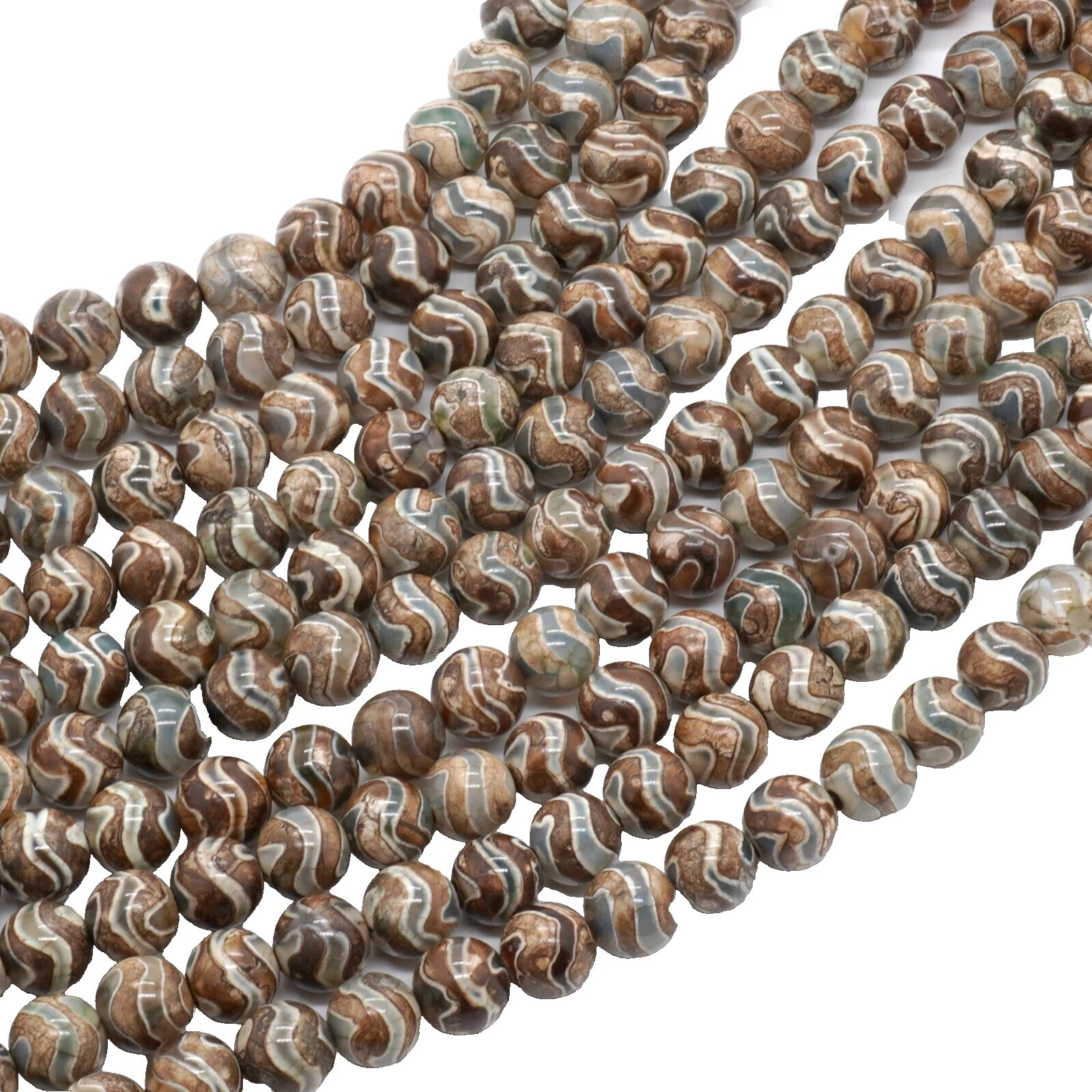 Gemstone Round Tibetan Jewelry Making Beads