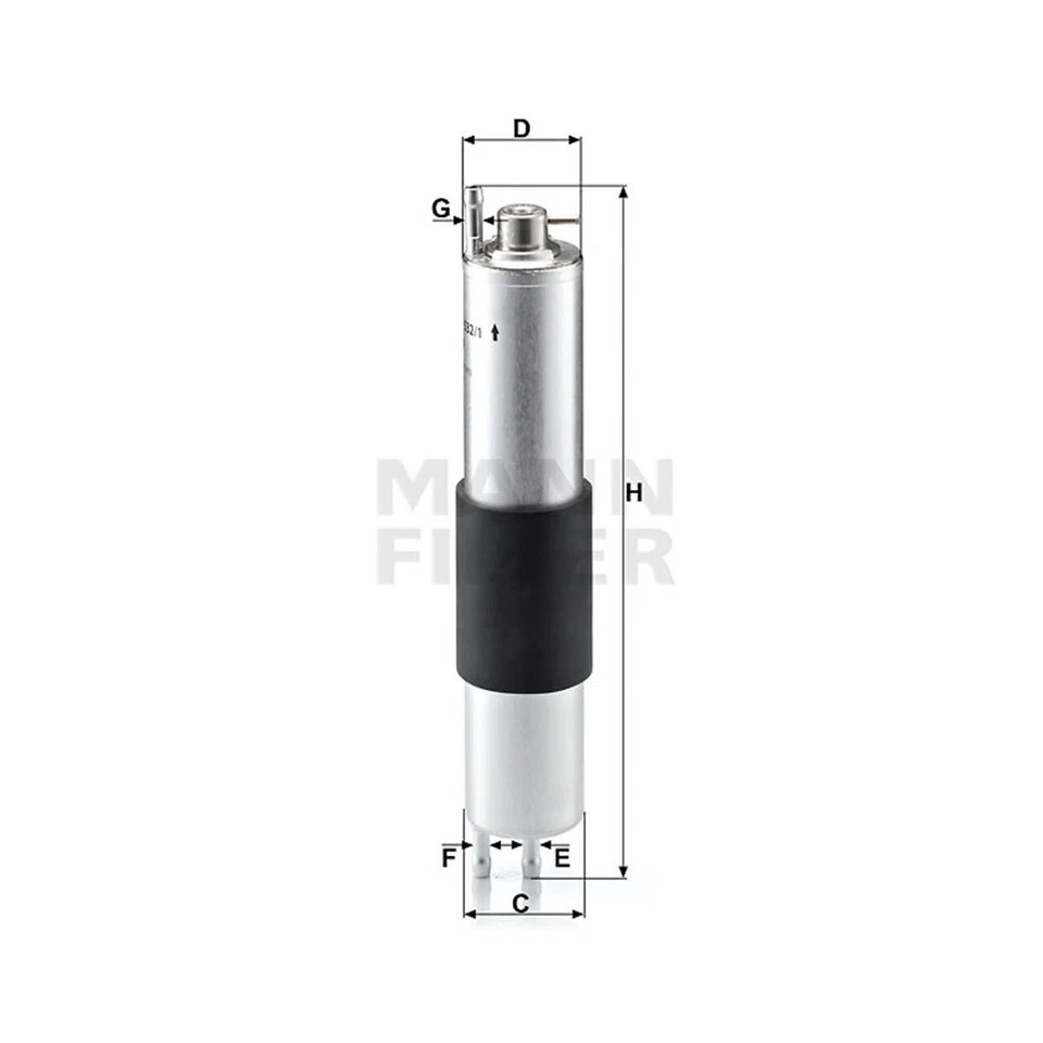 WK532/1 MANN Fuel Filter for BMW 2000-07 3 E46 N42B18 — 第 2/2 张图片
