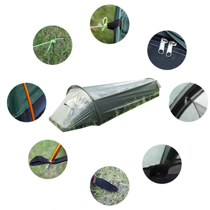 Lightly weight Single Person Watertight Backpacking Tent Camping Bivy