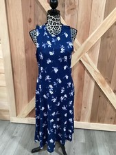 NWT Francesca's Floral Blue Maxi Dress XLarge