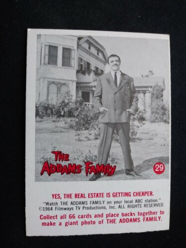 1964 Donruss The Addams Family # 29 Yes, the Real Estate Is Getting... (VG/EX) - Picture 1 of 3
