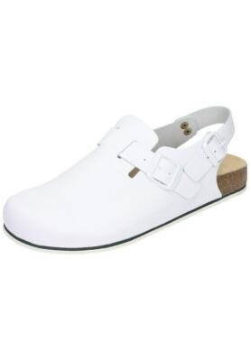 Dr. Brinkmann Pantoletten Clogs Sandalen Leder Schuhe weiß 603070-3 36 - 48 Neu9