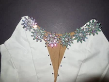 NEW LOT OF 6 Snow Flake Snowflake Pins Nutcracker Ballet Costume Brooch 1.5" 