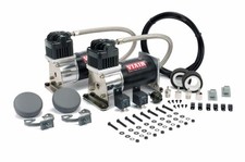Viair Dual 280c Black And Silver Air Compressors For Train Horns - 12v 150 Psi