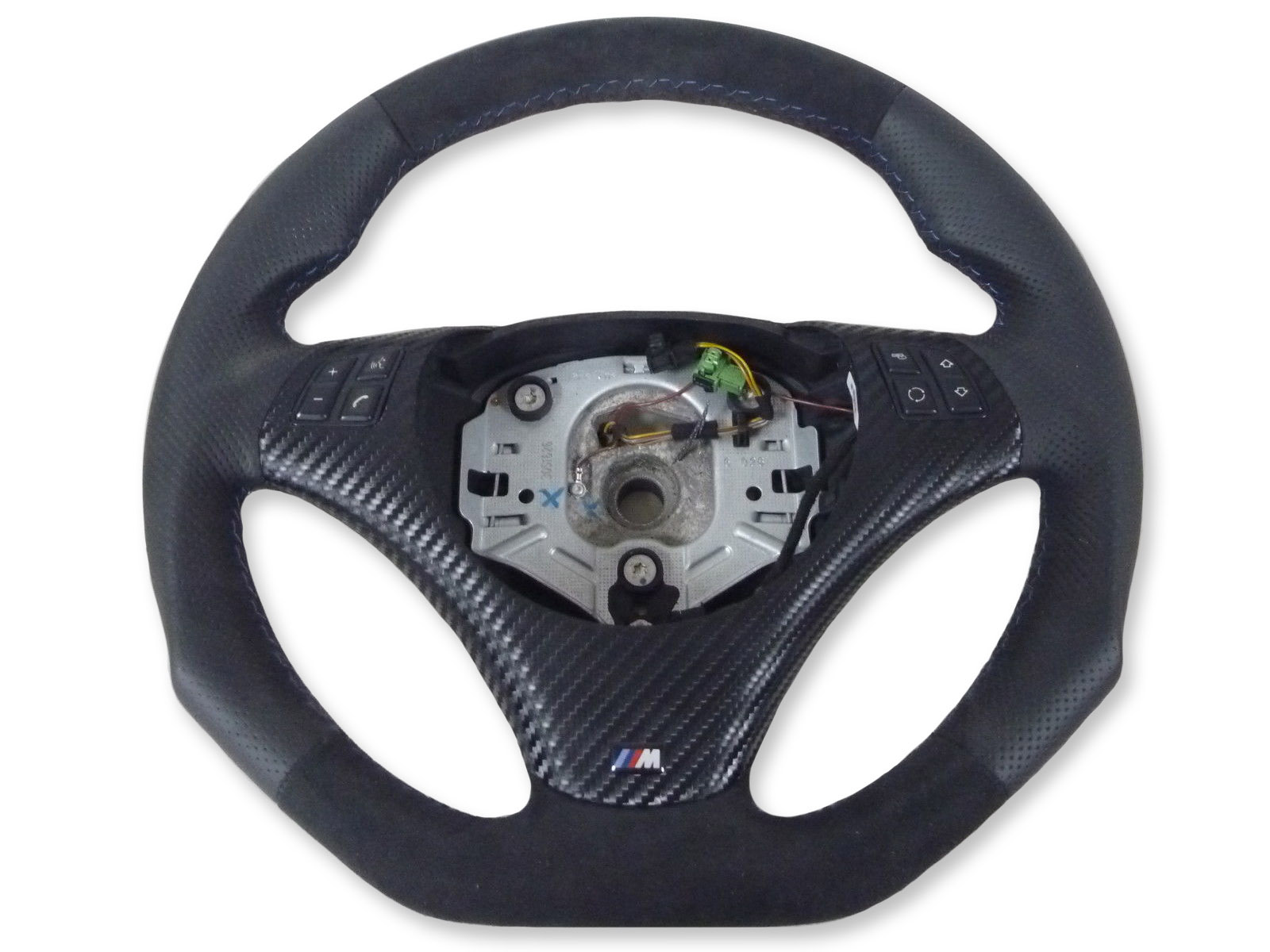 EXCHANGE flattened Alcantara leather steering wheel for BMW MPOWER E87
