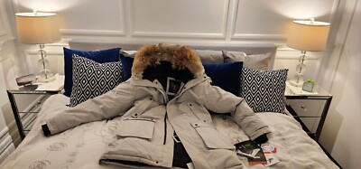 NEW NOBIS YATESY PARKA IN LIGHT GREY COLOR MEN SIZE:XL CERTILOGO AUTHENTICITY