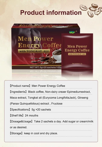 Ginseng Coffee Maca Coffee X Power for Men Enhance Libido Sexual Sale - Picture 10 of 13