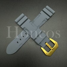 22 MM Replacement Submersible Silicone Rubber Strap Band Fits for Seiko SKX Gray