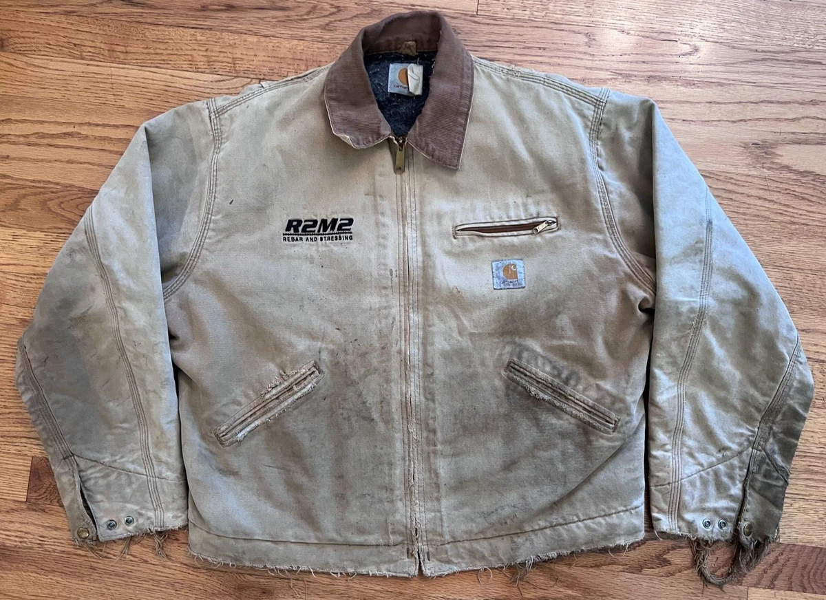 Carhartt Men's Detroit Blanket Lined Duck Jacket Thrashed