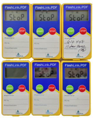 Deltatrak Flashlink PDF In-Transit Logger AS IS / UNTESTED *EXP 2022-Lot of 6 -
