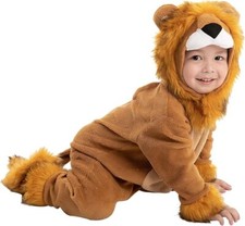Spooktacular Baby Lion Halloween Costume Toddler Lion Jumpsuit 6-12 Months