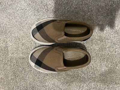 Kids Burberry slip on Shoes Size 23 UK