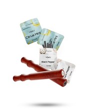 Quit Smoking Aid Rosewood Two Inhalers with 12 Citrus Mint And 12 Black Pepper