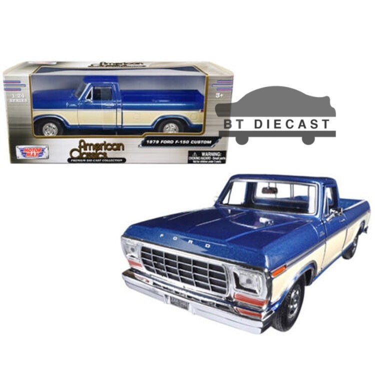 MOTORMAX 1979 79 FORD F-150 CUSTOM PICK UP TRUCK 1/24 2-TONE CREAM