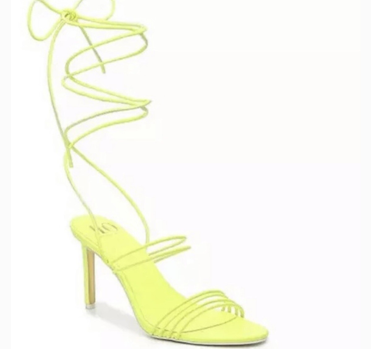 JLO Jennifer Lopez Neon Lime Faux Leather 4
