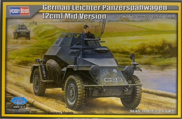 Hobbyboss German Leichter Panzerspahwagen Sd.Kfz.222 1/35 Scale Model Kit 80149
