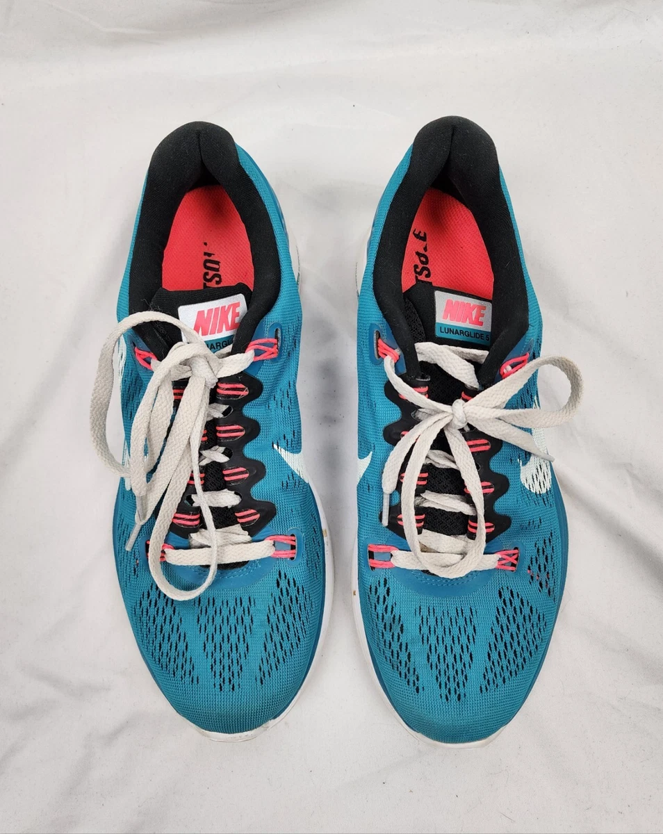 Nike Lunarglide 5 Lunarlon Women's Teal Running Shoes sz 9.5 | eBay