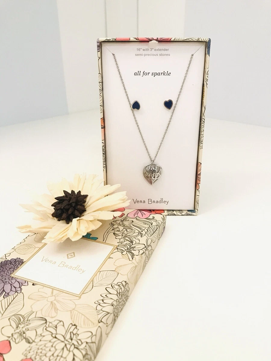 Vera bradley heart necklace sale