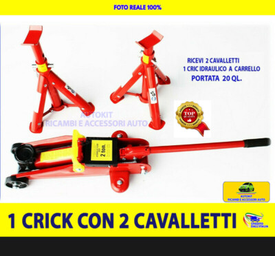 Crick 2 Ton Cric Jack Auto Hydraulisch Heber Mit Ständer für Reparatur