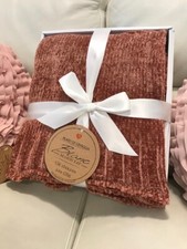 Plaid In Ciniglia Blanc Mariclo Rosa Antico 150x200cm Coperta 