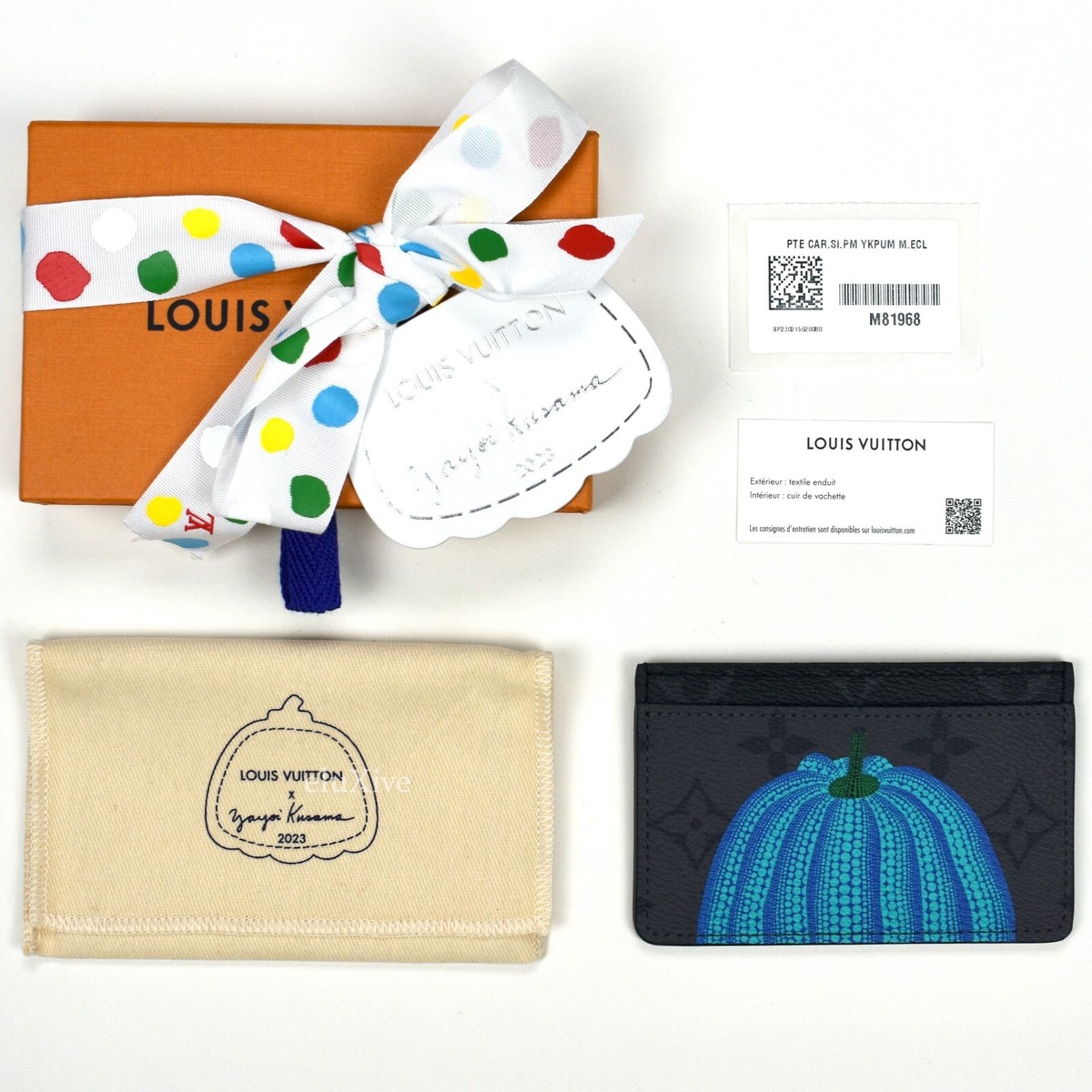 NWT Louis Vuitton Yayoi Kusama Pumpkin Print Monogram Card NWT Louis Vuitton Yayoi Kusama Pumpkin Print Monogram Card