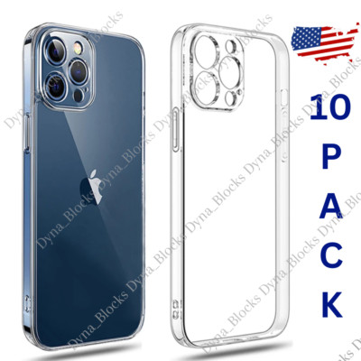 10 PACK Clear Case Shockproof Lot For Apple iPhone 13 12 Pro Max 12 Mini Cover